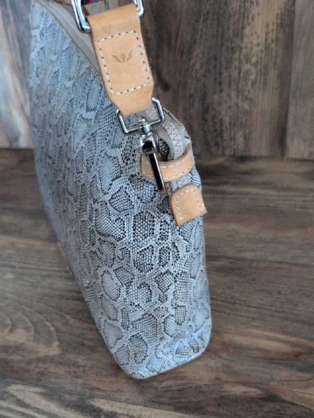 Consuela Wynne Snake Skin Print Downtown Crossbody Bag     AC173 - Picture 7 of 13